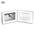 Silver F/64 Perpetual Calendar & Picture Frame (4"x6" Photo)